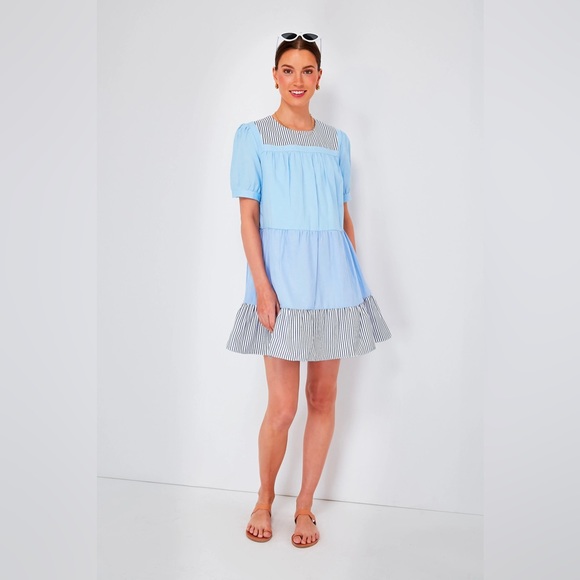 Exclusive Blue Striped Quinn Dress
ENGLISH FACTORY — size M - Picture 2 of 8